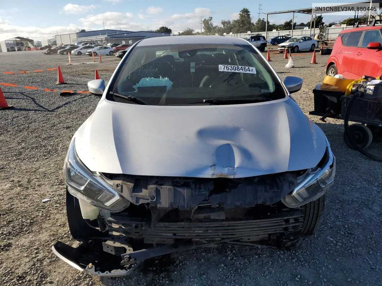 2021 Nissan Versa Sv VIN: 3N1CN8EV3ML880446 Lot: 76308464