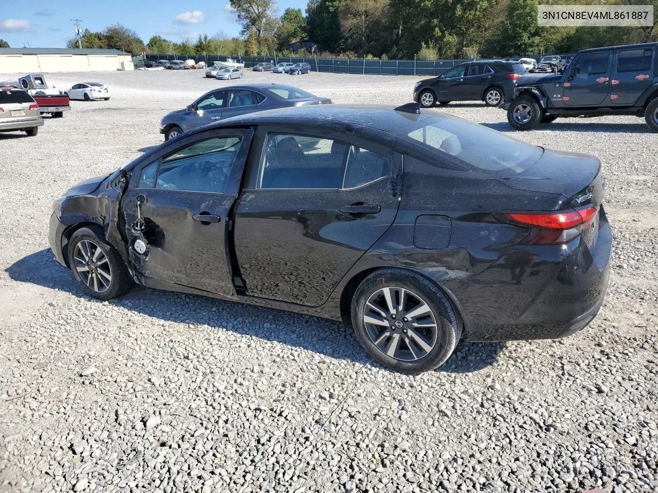 2021 Nissan Versa Sv VIN: 3N1CN8EV4ML861887 Lot: 76400304