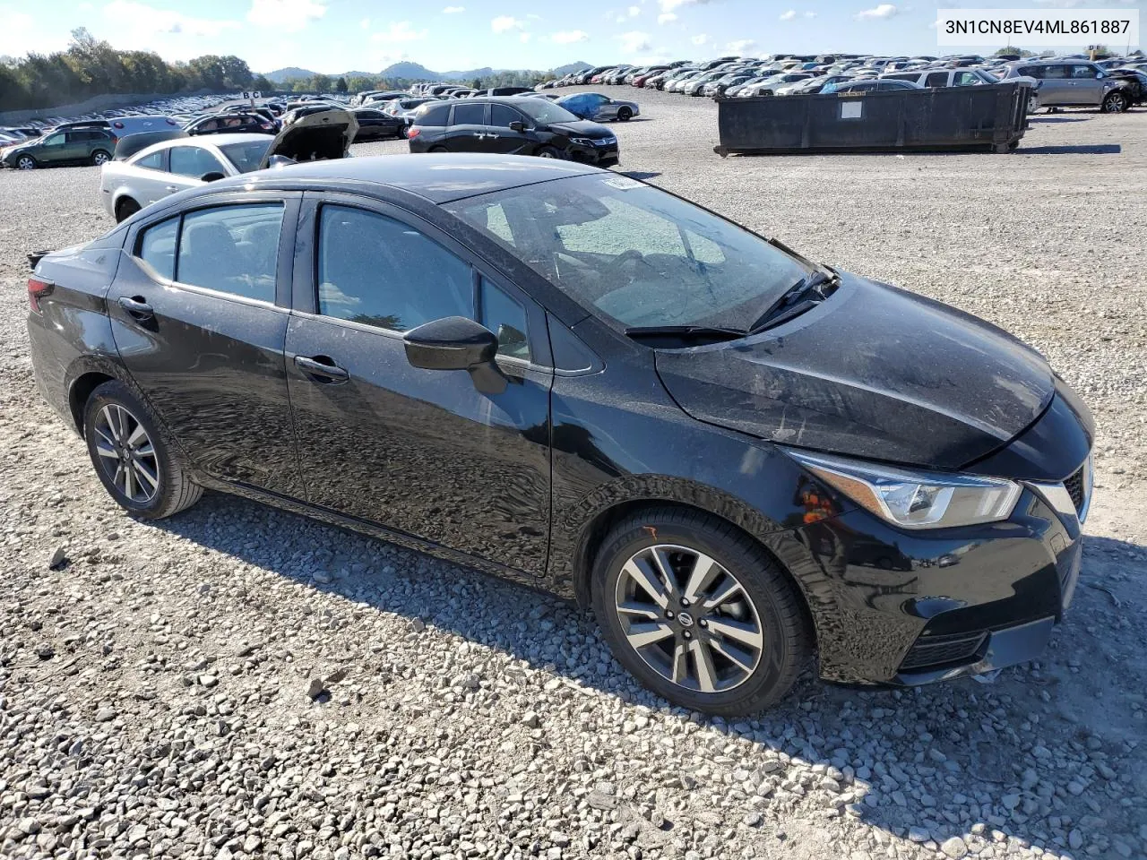 2021 Nissan Versa Sv VIN: 3N1CN8EV4ML861887 Lot: 76400304