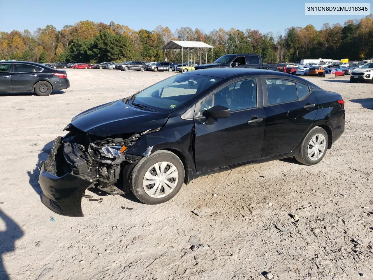 2021 Nissan Versa S VIN: 3N1CN8DV2ML918346 Lot: 77522934