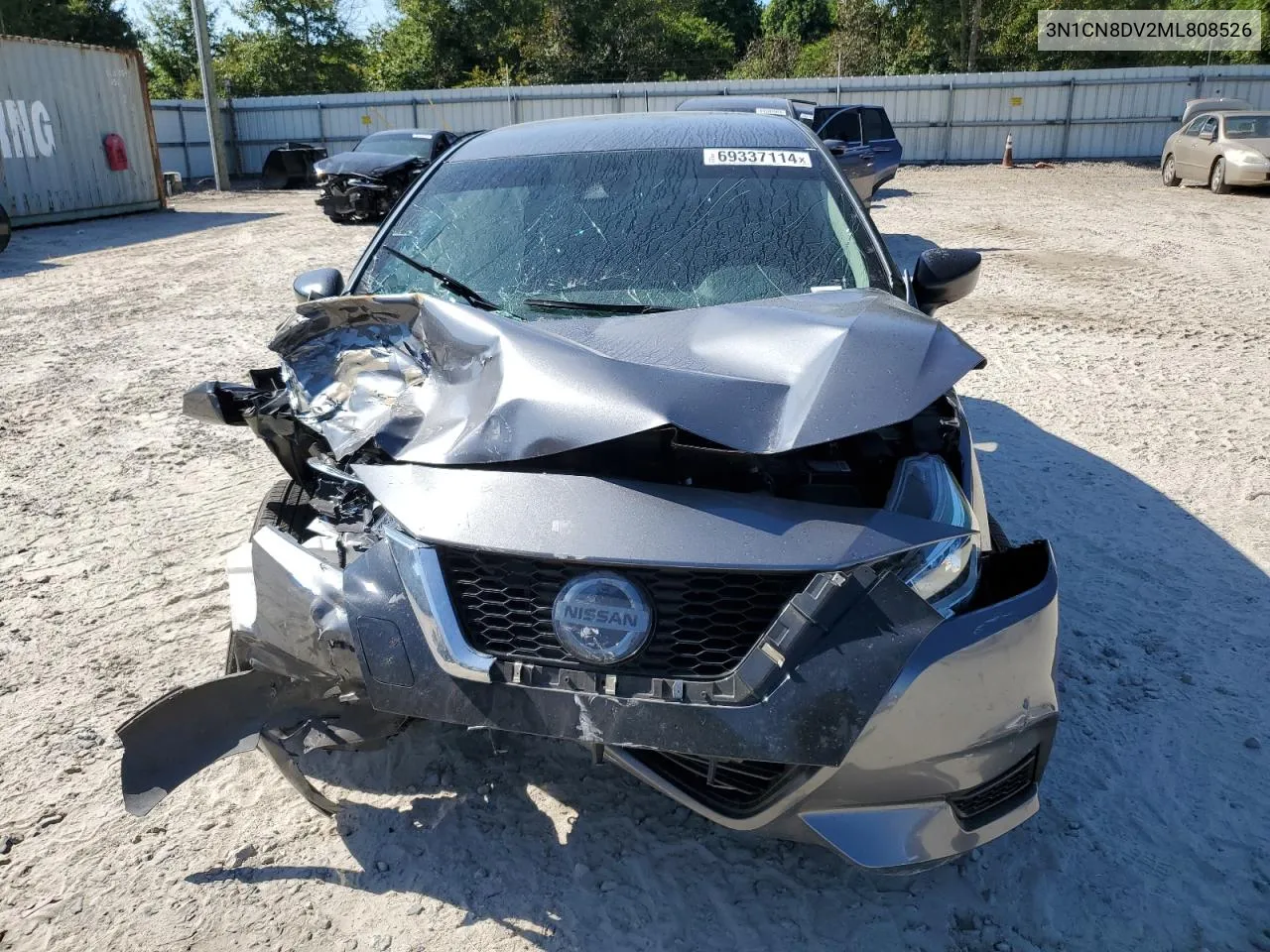 2021 Nissan Versa S VIN: 3N1CN8DV2ML808526 Lot: 78333084