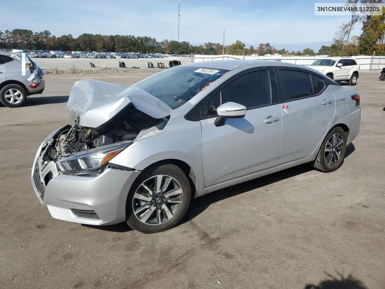 2021 Nissan Versa Sv VIN: 3N1CN8EV4ML812205 Lot: 78932364