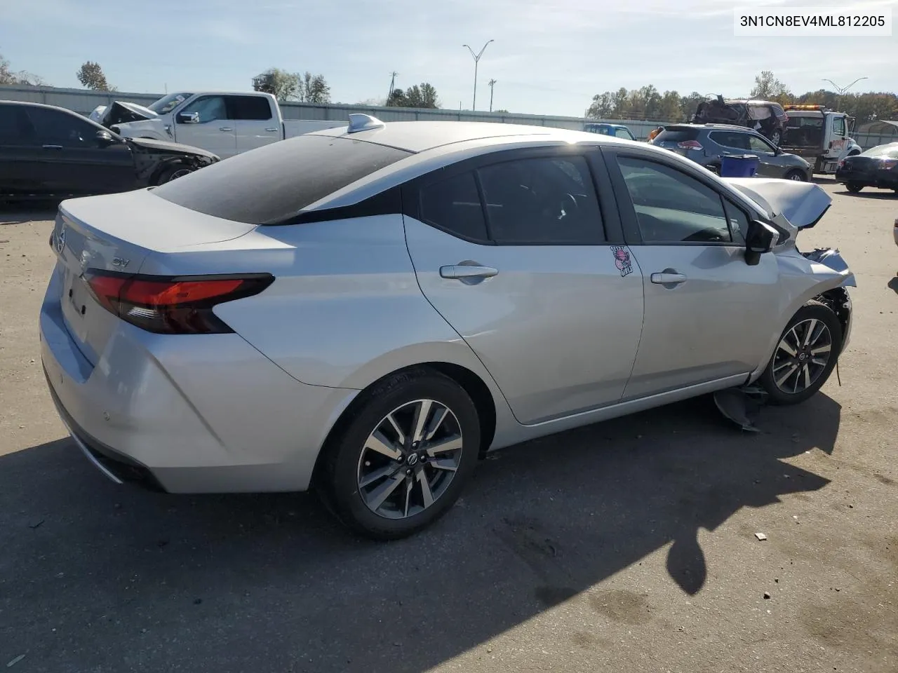 2021 Nissan Versa Sv VIN: 3N1CN8EV4ML812205 Lot: 78932364