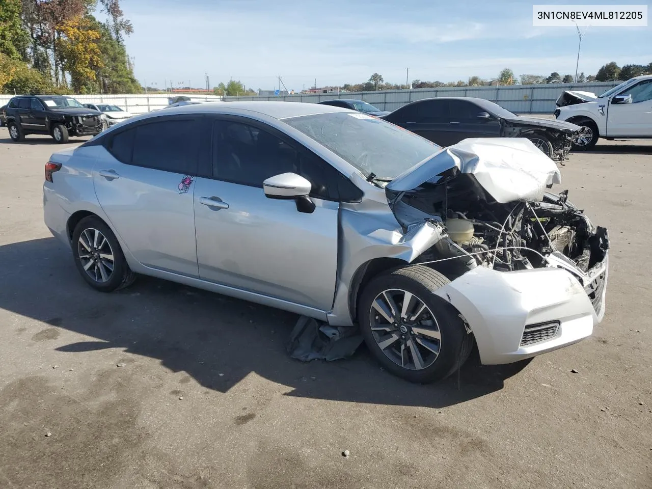 2021 Nissan Versa Sv VIN: 3N1CN8EV4ML812205 Lot: 78932364