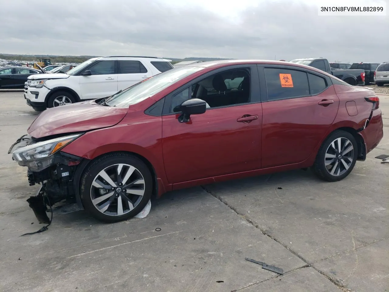 2021 Nissan Versa Sr VIN: 3N1CN8FV8ML882899 Lot: 78972374