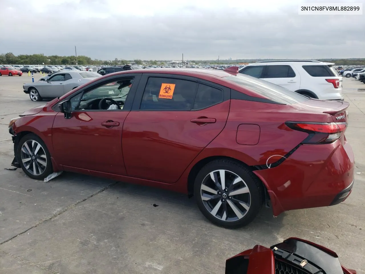 2021 Nissan Versa Sr VIN: 3N1CN8FV8ML882899 Lot: 78972374