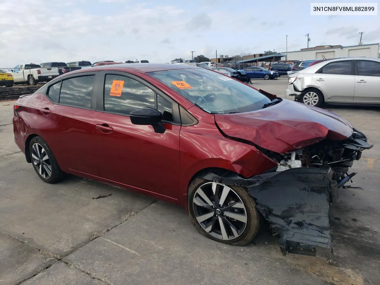 2021 Nissan Versa Sr VIN: 3N1CN8FV8ML882899 Lot: 78972374