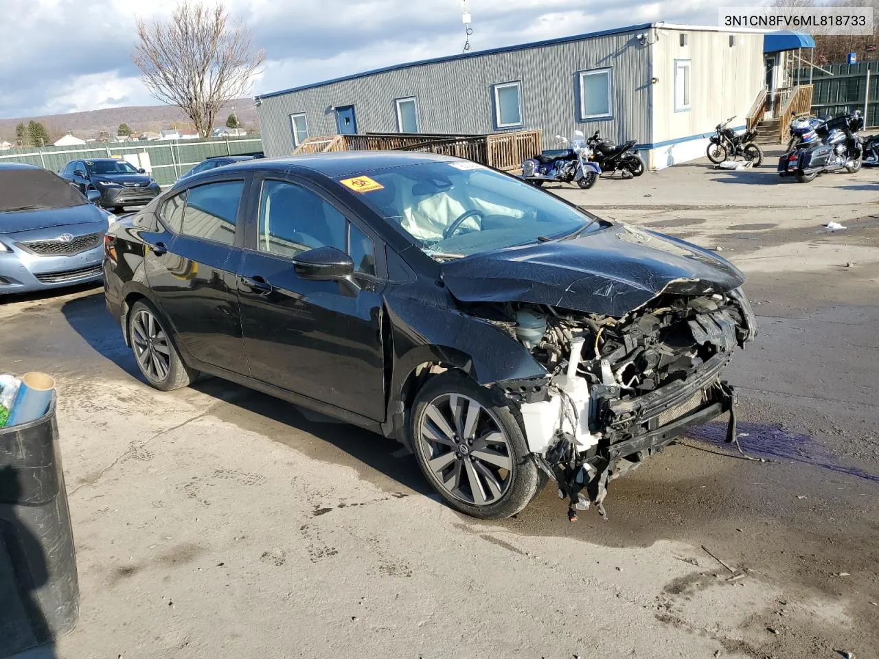 2021 Nissan Versa Sr VIN: 3N1CN8FV6ML818733 Lot: 79535424