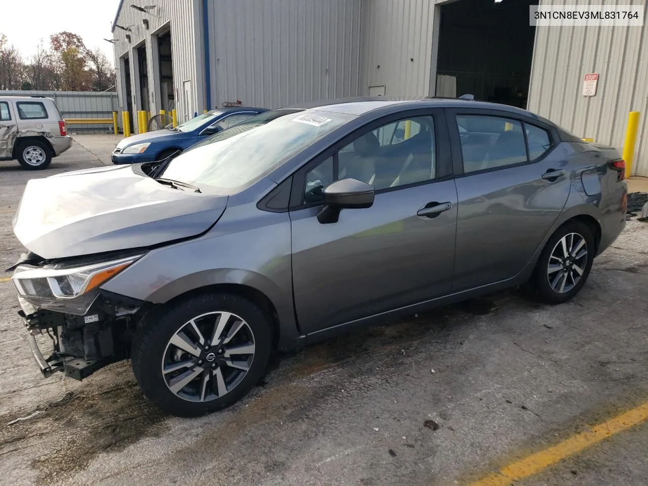 2021 Nissan Versa Sv VIN: 3N1CN8EV3ML831764 Lot: 80389444