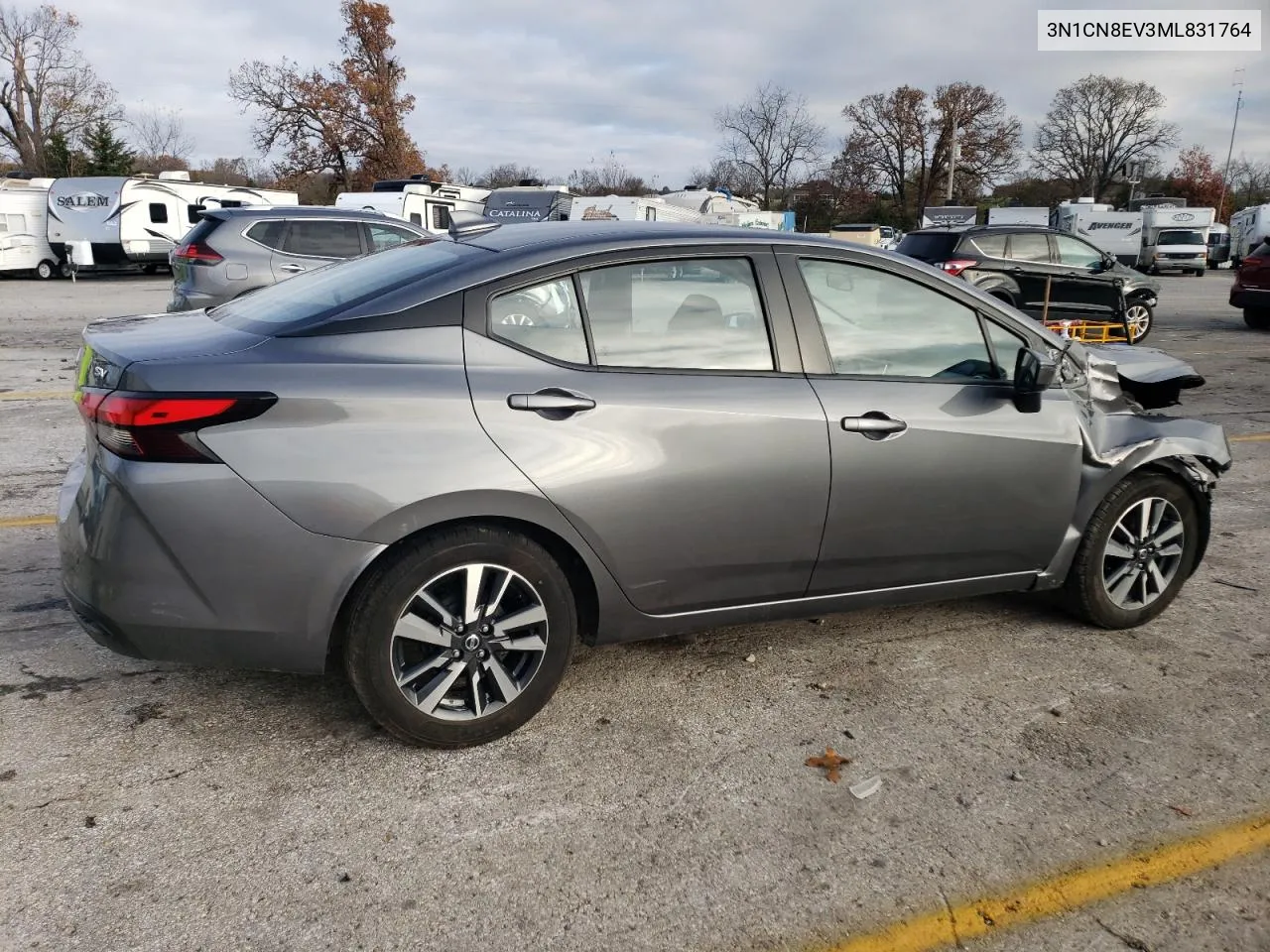 2021 Nissan Versa Sv VIN: 3N1CN8EV3ML831764 Lot: 80389444