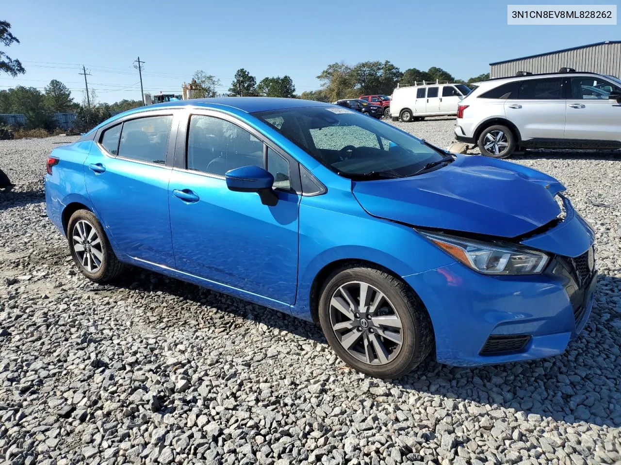 2021 Nissan Versa Sv VIN: 3N1CN8EV8ML828262 Lot: 81047514