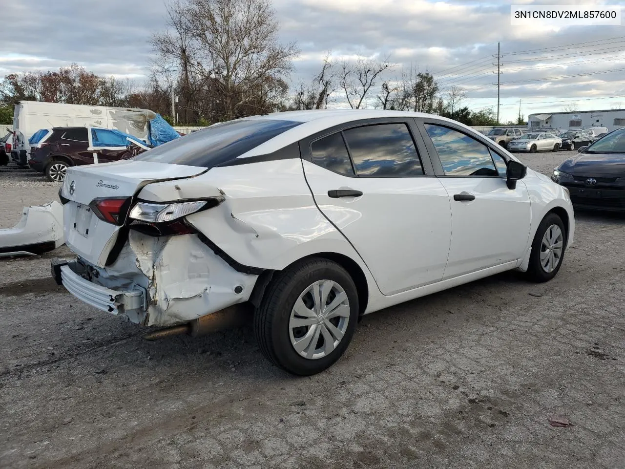 2021 Nissan Versa S VIN: 3N1CN8DV2ML857600 Lot: 81714364