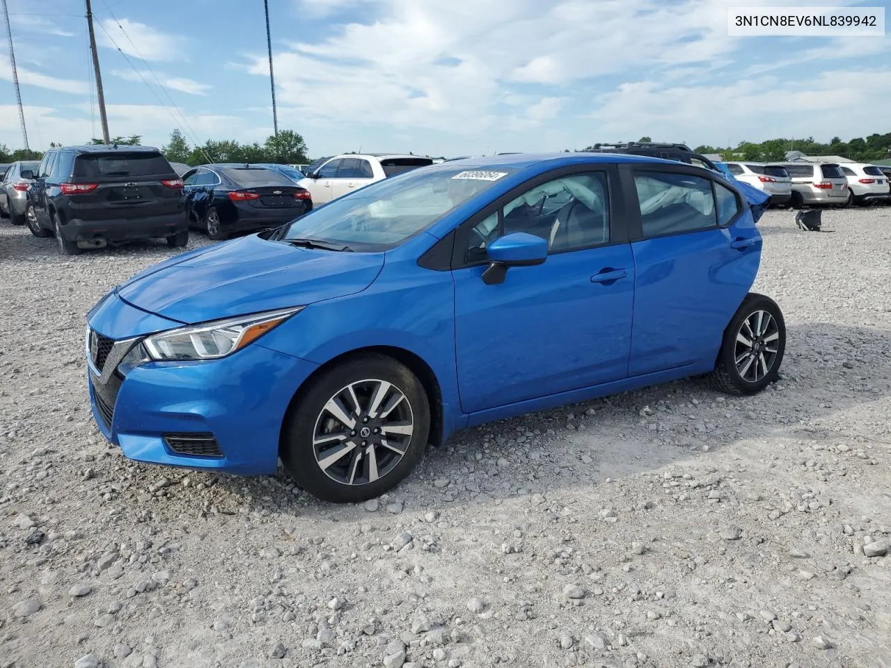 2022 Nissan Versa Sv VIN: 3N1CN8EV6NL839942 Lot: 60396064