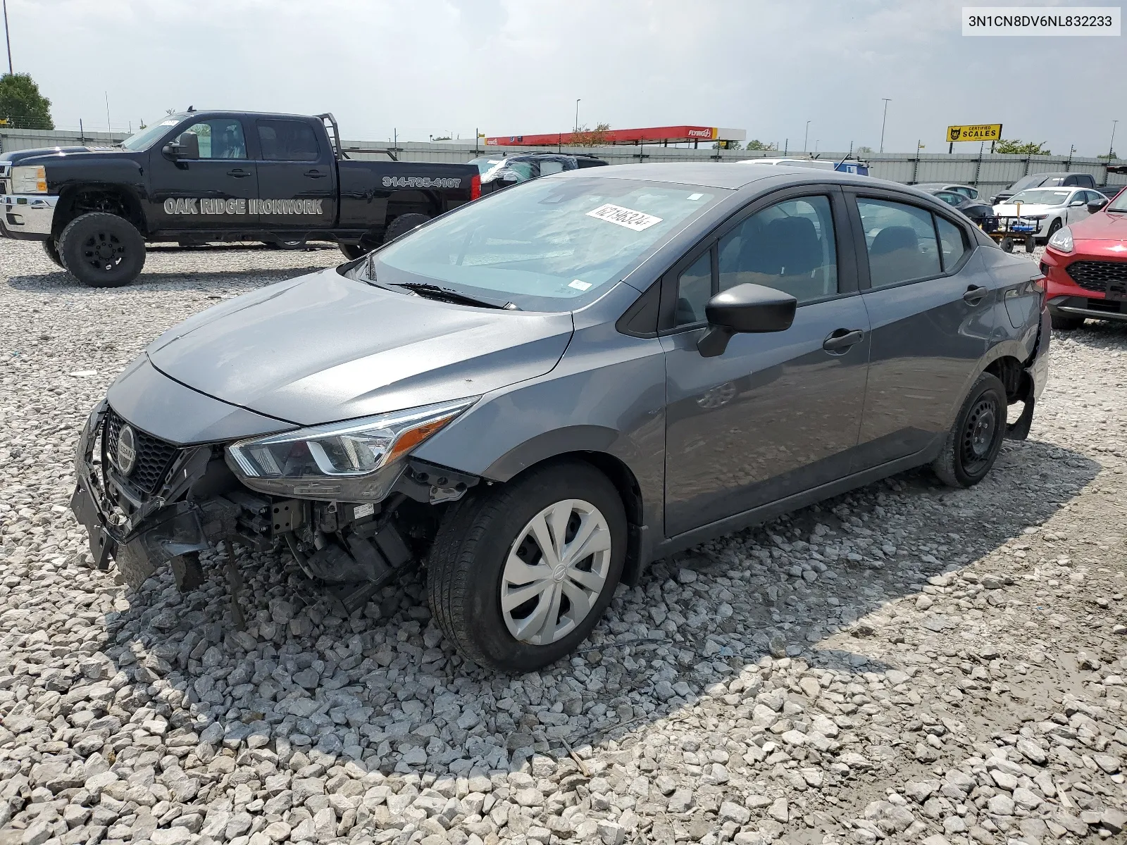 2022 Nissan Versa S VIN: 3N1CN8DV6NL832233 Lot: 62196324