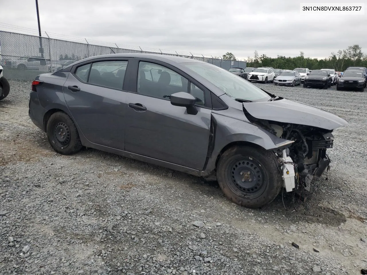 2022 Nissan Versa S VIN: 3N1CN8DVXNL863727 Lot: 62990884