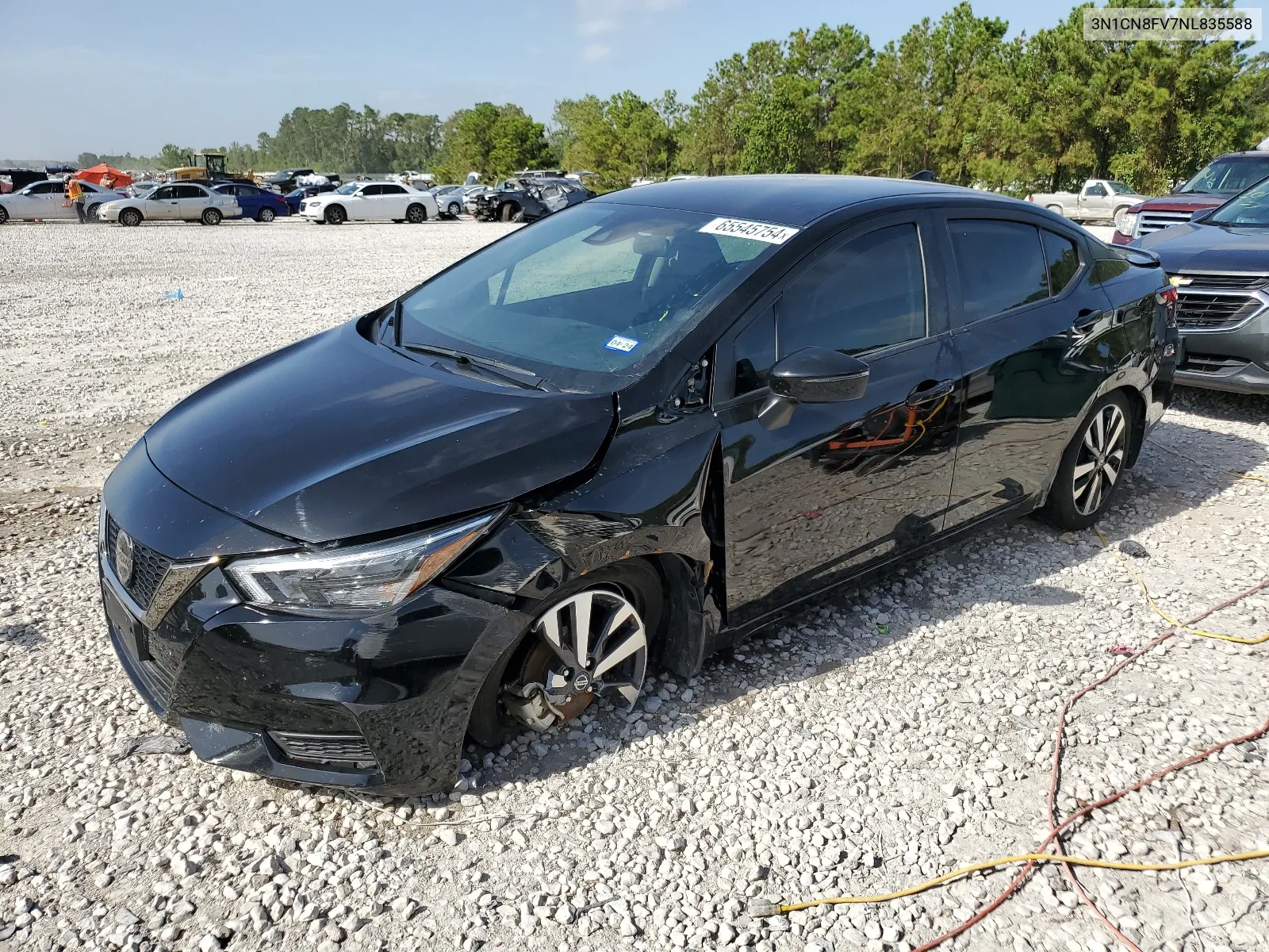 2022 Nissan Versa Sr VIN: 3N1CN8FV7NL835588 Lot: 65545754