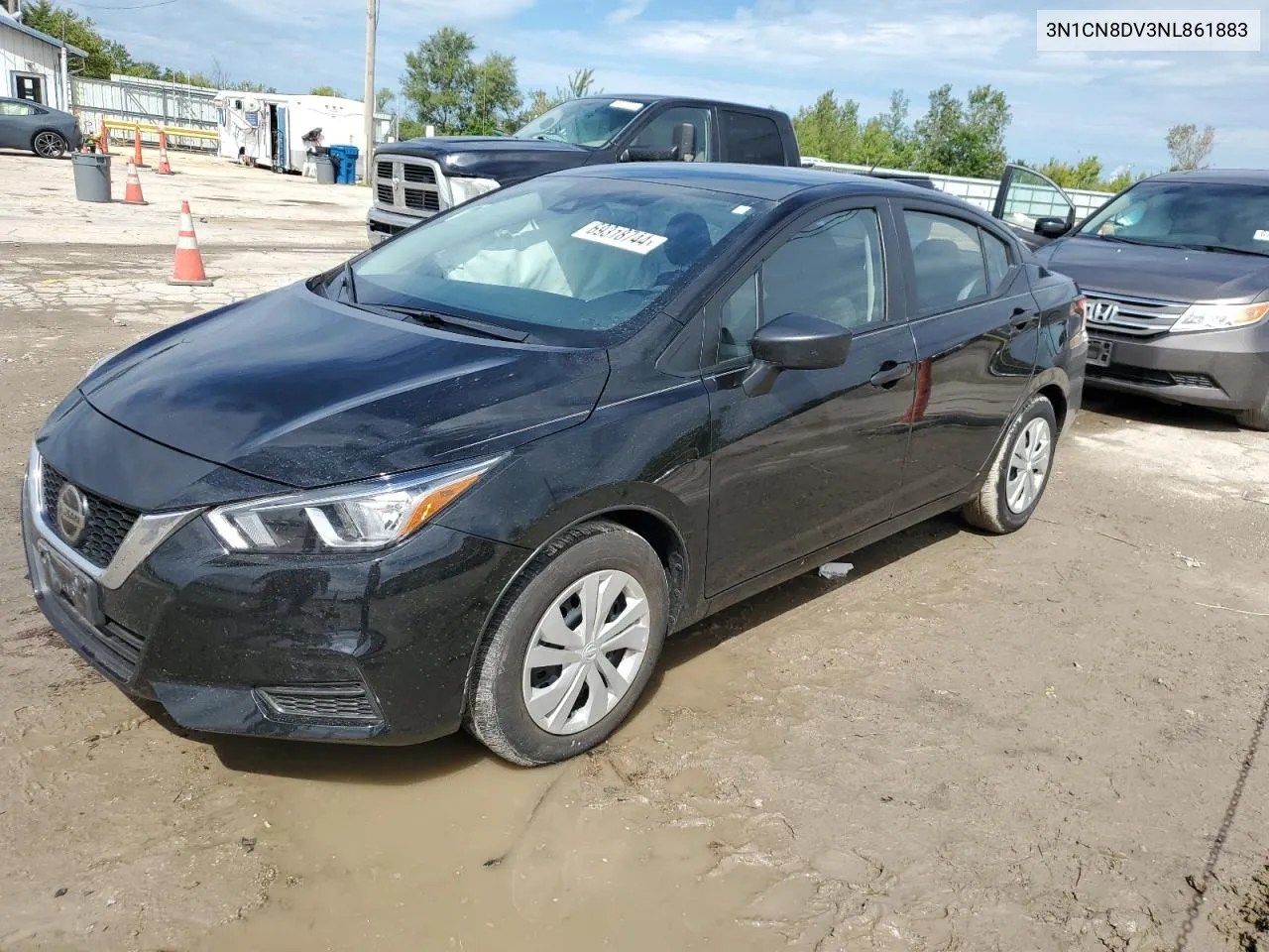 2022 Nissan Versa S VIN: 3N1CN8DV3NL861883 Lot: 69318744