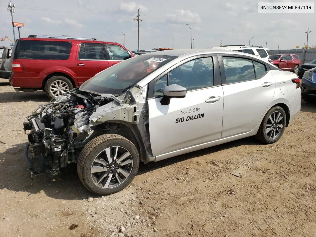 2022 Nissan Versa Sv VIN: 3N1CN8EV4ML837119 Lot: 71537594