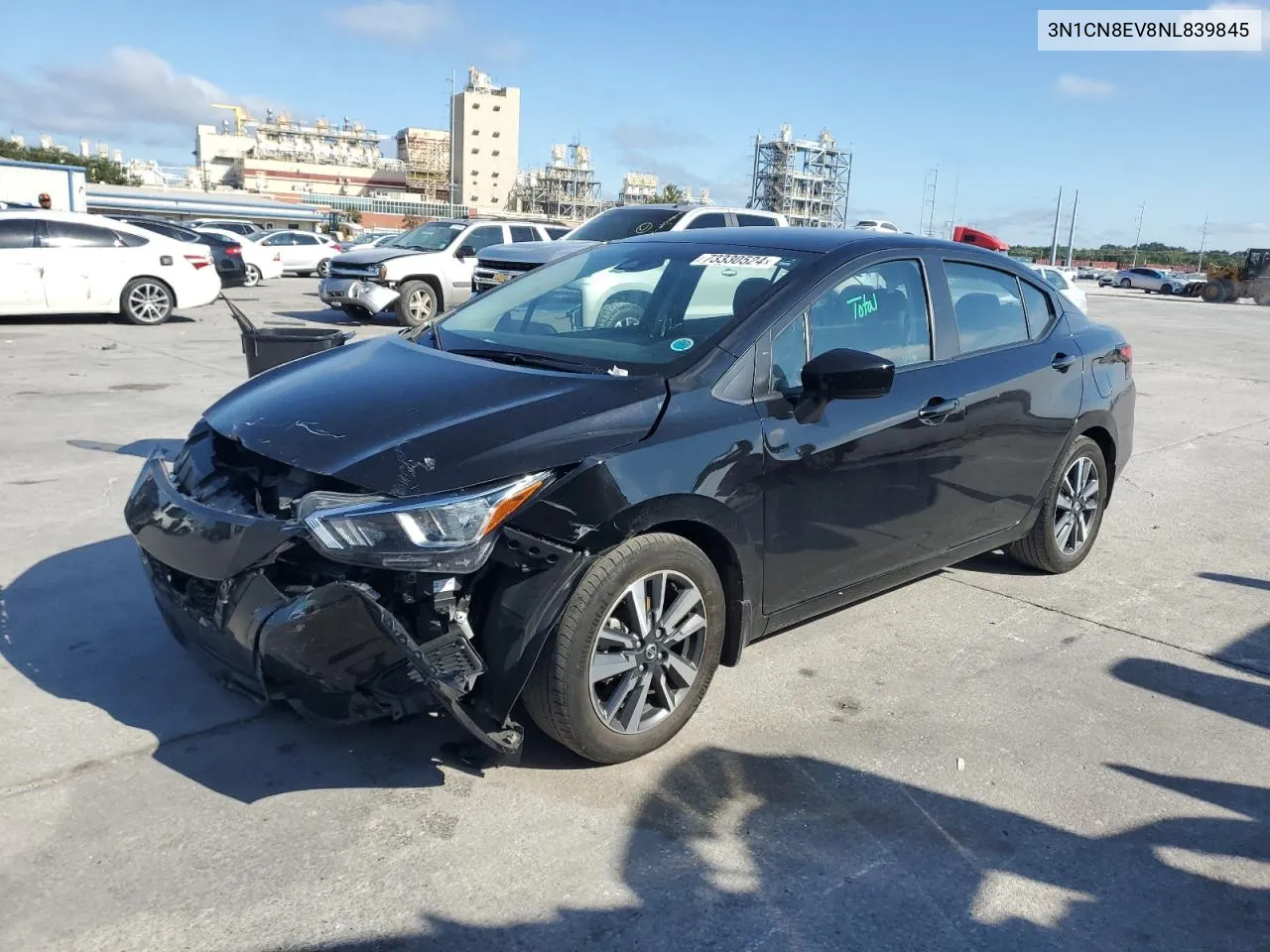 2022 Nissan Versa Sv VIN: 3N1CN8EV8NL839845 Lot: 73330524