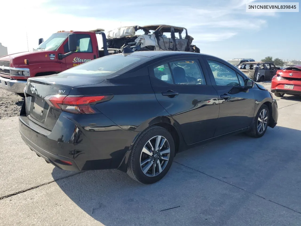 3N1CN8EV8NL839845 2022 Nissan Versa Sv