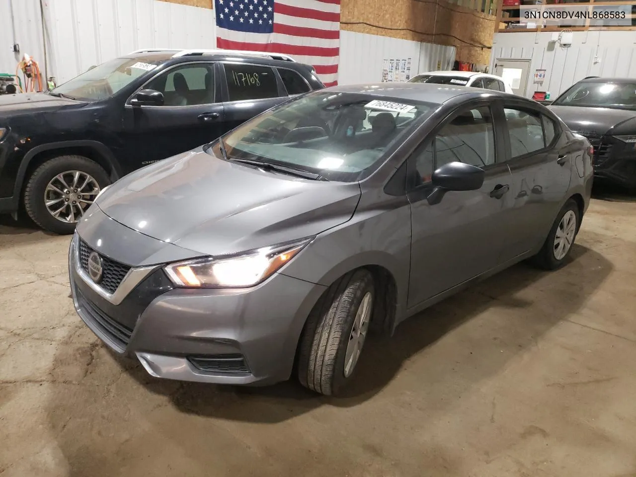 2022 Nissan Versa S VIN: 3N1CN8DV4NL868583 Lot: 76845224