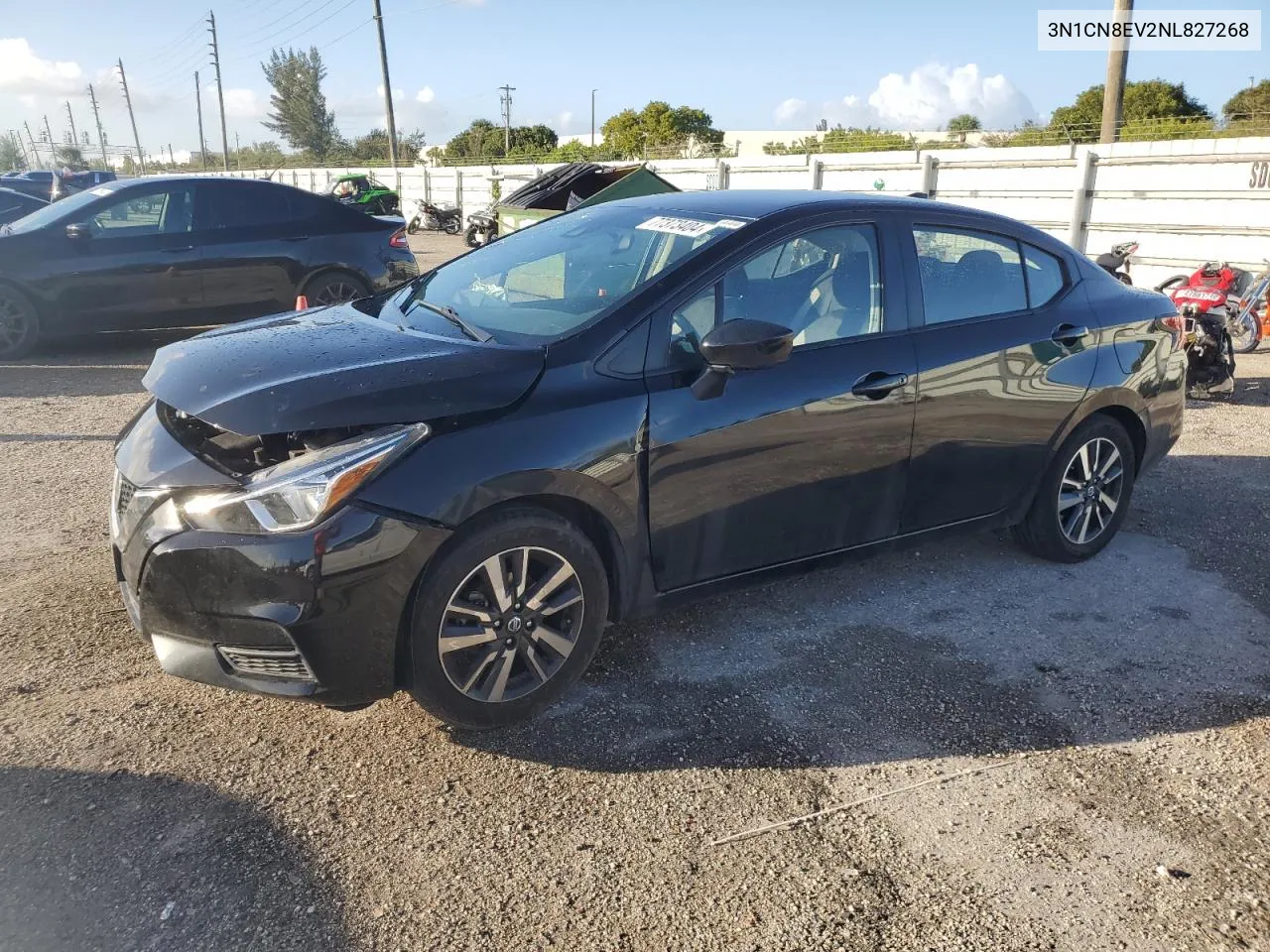 2022 Nissan Versa Sv VIN: 3N1CN8EV2NL827268 Lot: 77373404