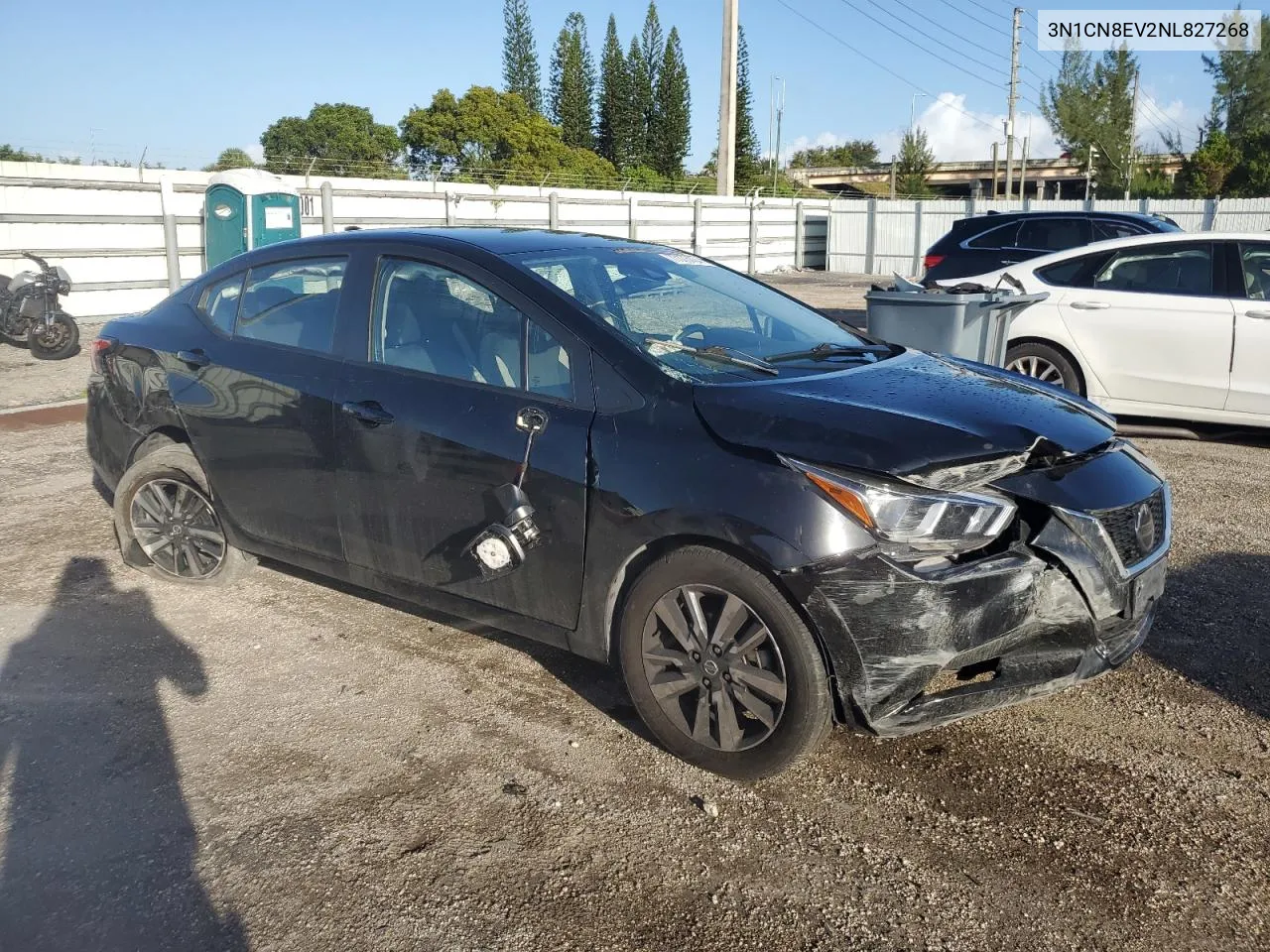 2022 Nissan Versa Sv VIN: 3N1CN8EV2NL827268 Lot: 77373404