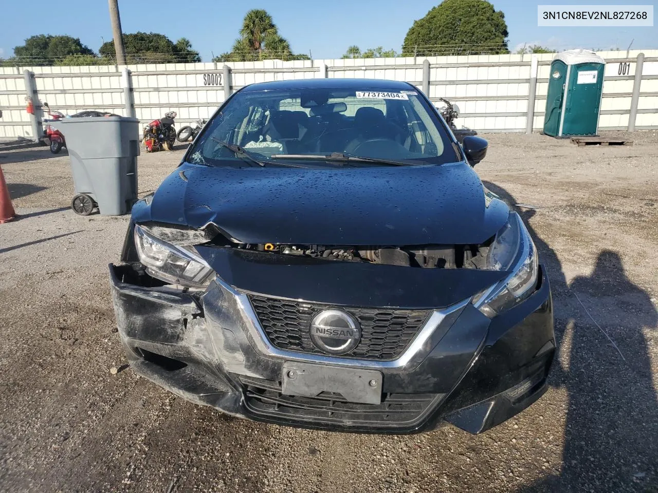 2022 Nissan Versa Sv VIN: 3N1CN8EV2NL827268 Lot: 77373404