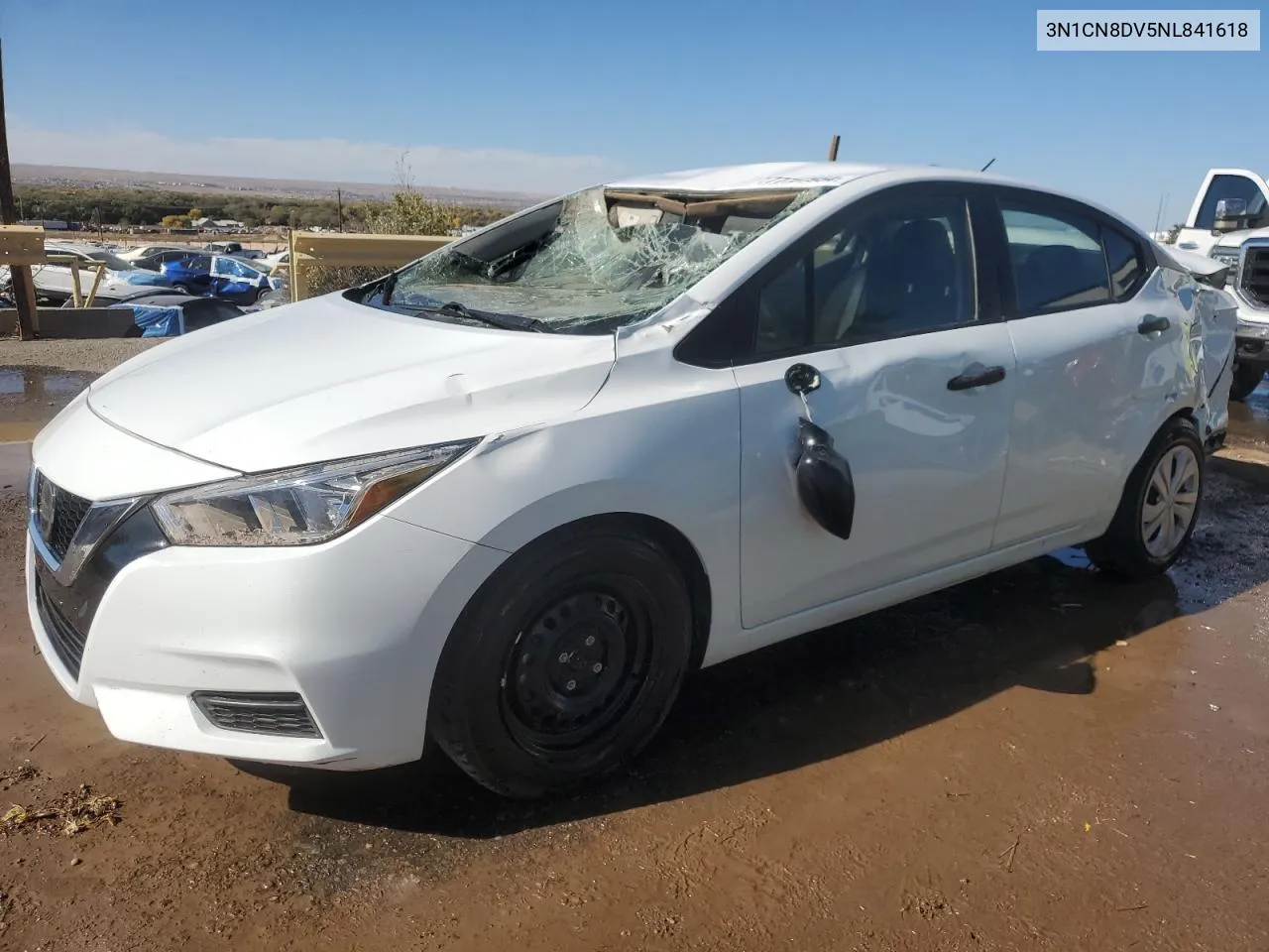 2022 Nissan Versa S VIN: 3N1CN8DV5NL841618 Lot: 77757954