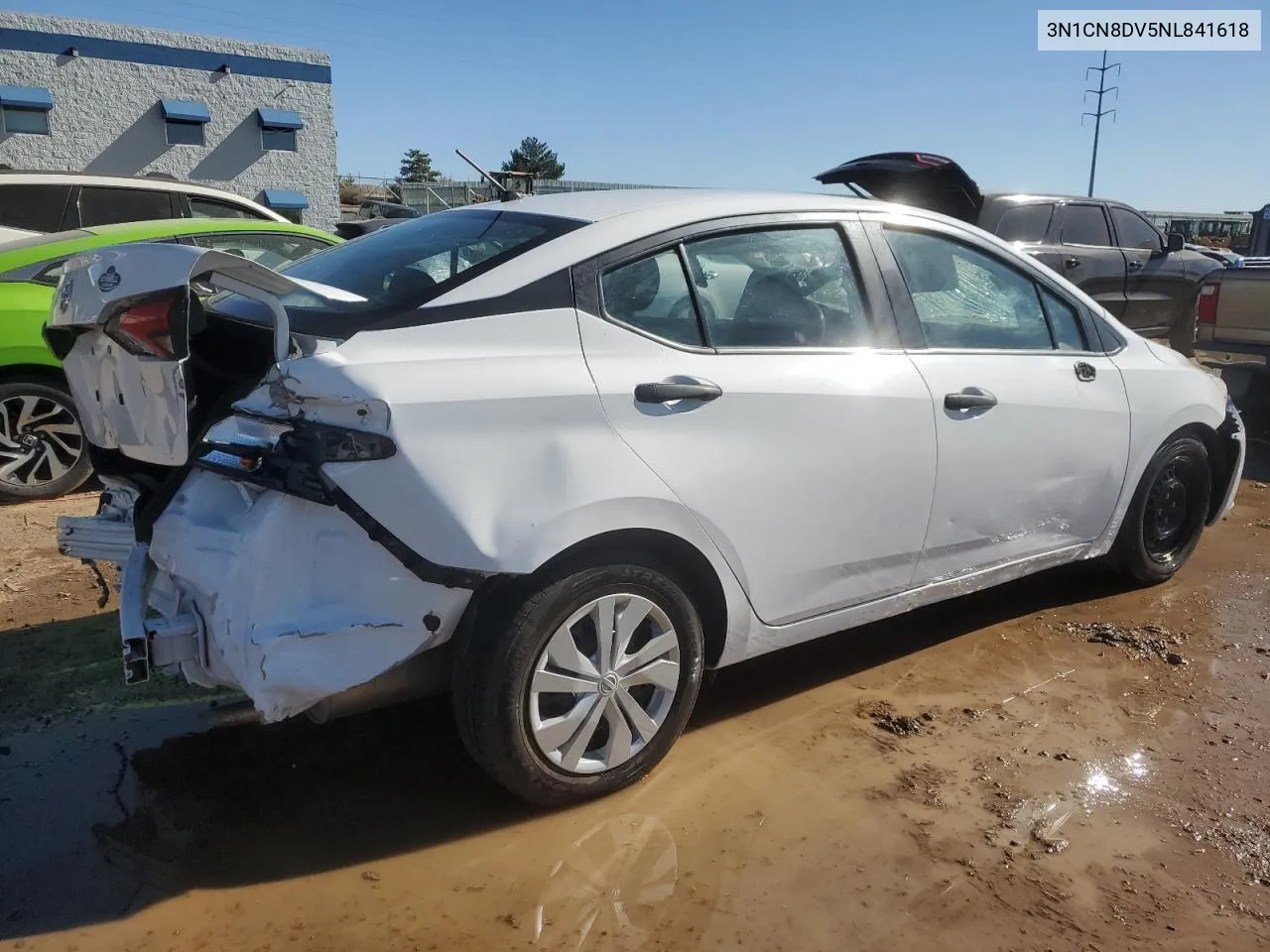 2022 Nissan Versa S VIN: 3N1CN8DV5NL841618 Lot: 77757954