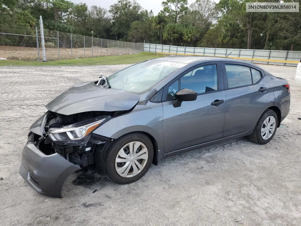 2022 Nissan Versa S VIN: 3N1CN8DV3NL858014 Lot: 79401294