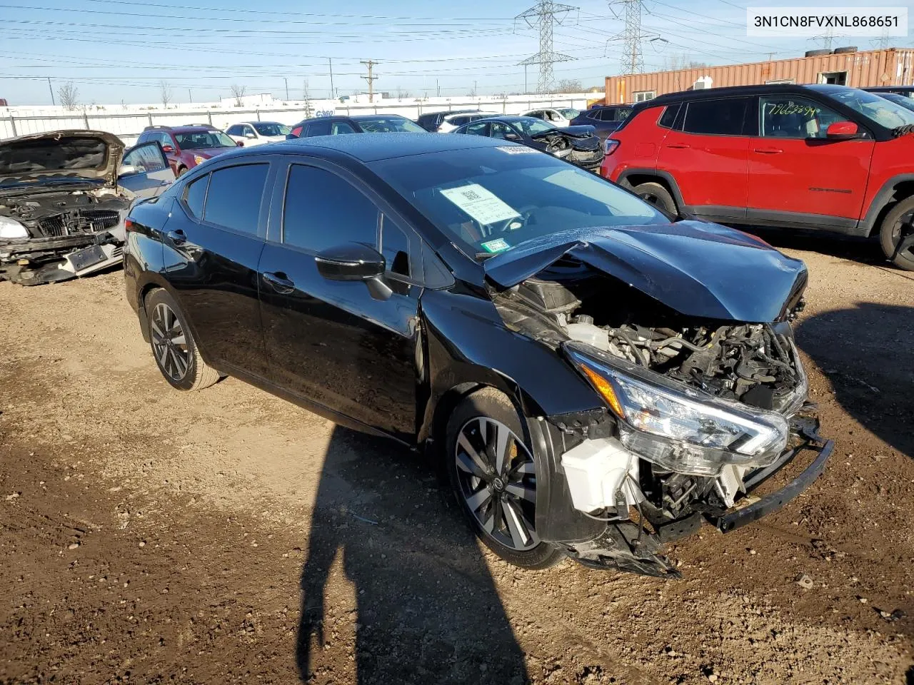 2022 Nissan Versa Sr VIN: 3N1CN8FVXNL868651 Lot: 79685014