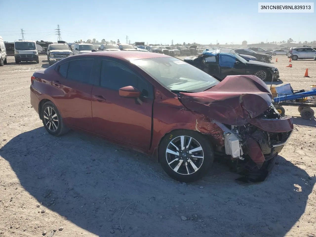 2022 Nissan Versa Sv VIN: 3N1CN8EV8NL839313 Lot: 80803924