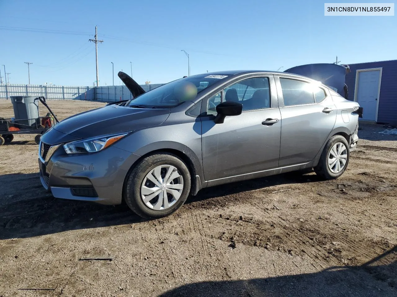 2022 Nissan Versa S VIN: 3N1CN8DV1NL855497 Lot: 80941774