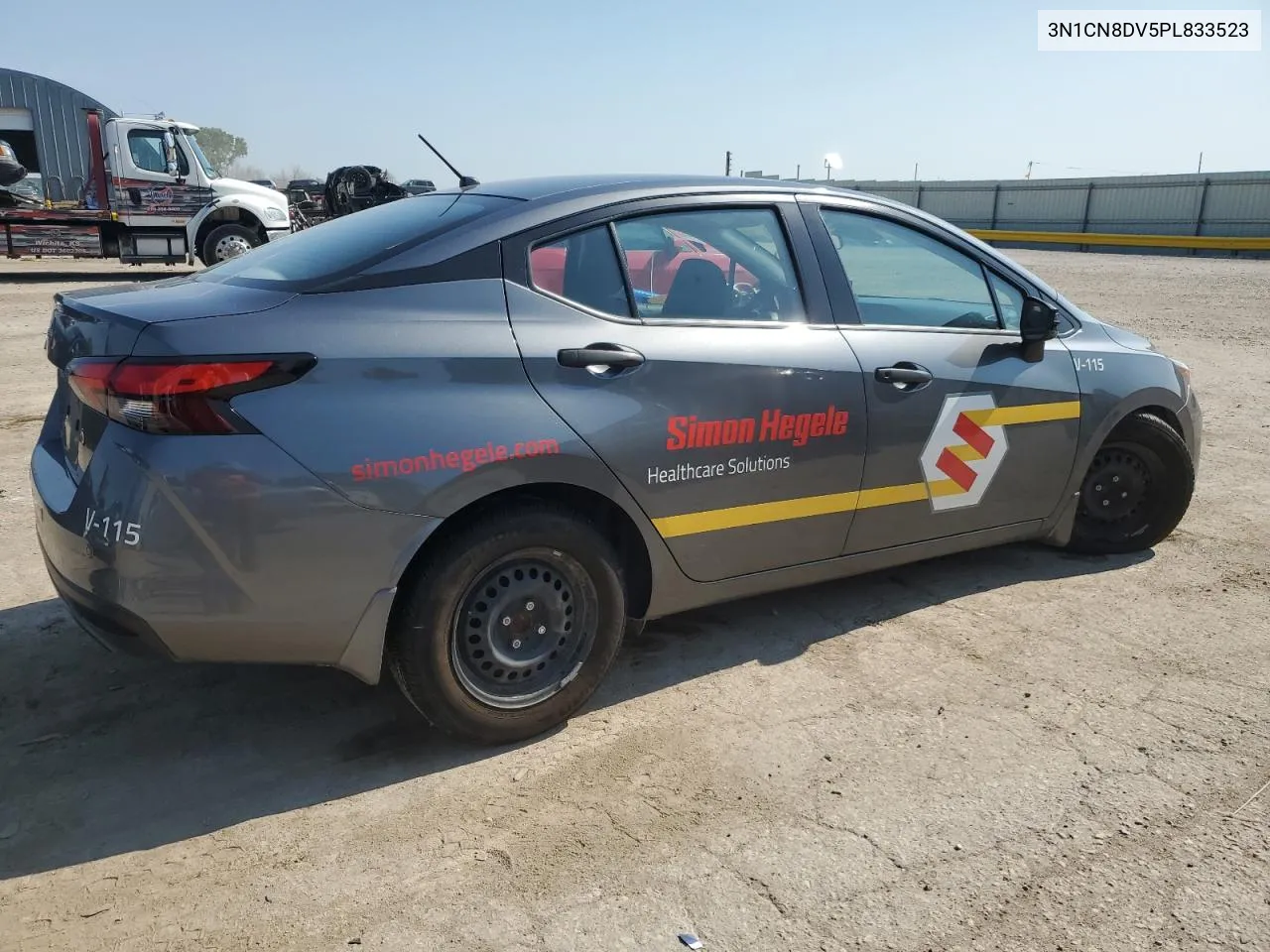 2023 Nissan Versa S VIN: 3N1CN8DV5PL833523 Lot: 63093404