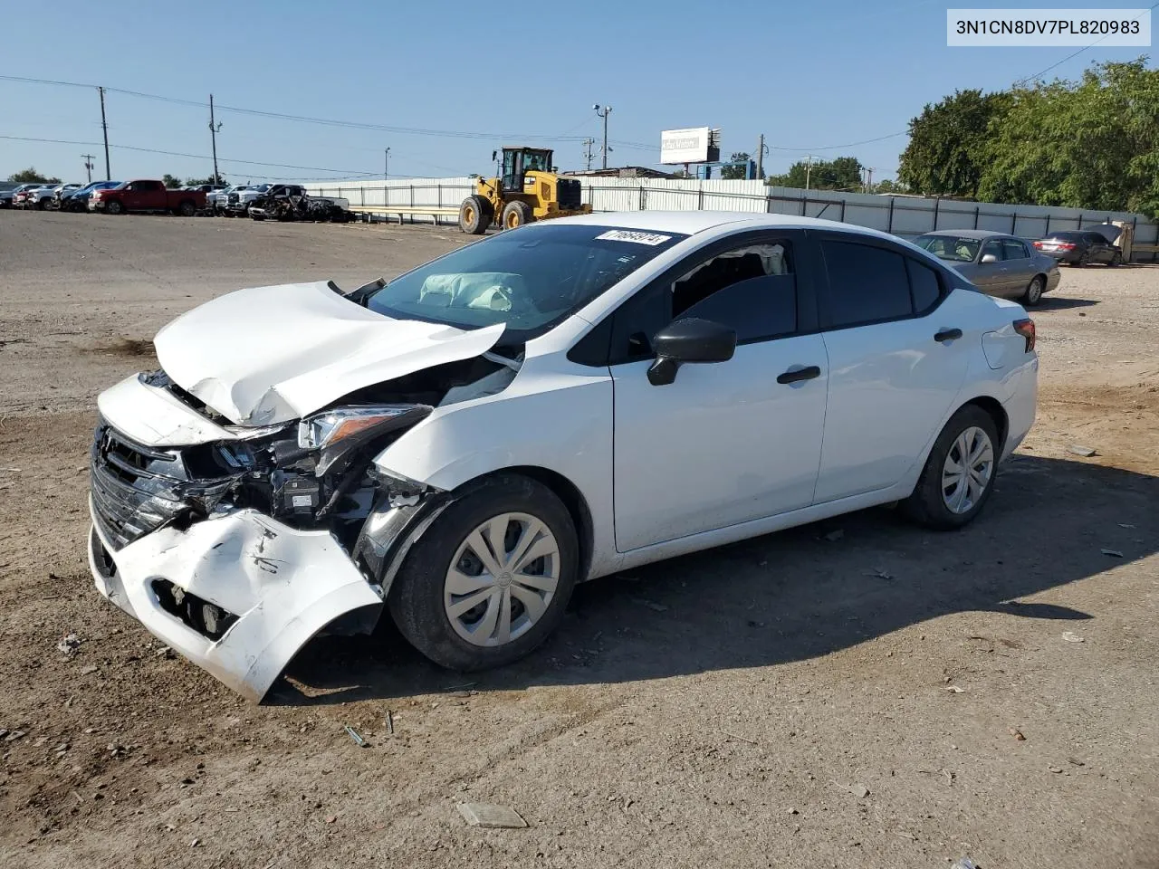 2023 Nissan Versa S VIN: 3N1CN8DV7PL820983 Lot: 71664974