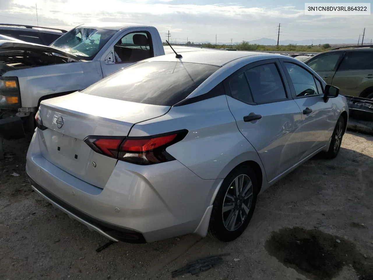 2024 Nissan Versa S VIN: 3N1CN8DV3RL864322 Lot: 75204964