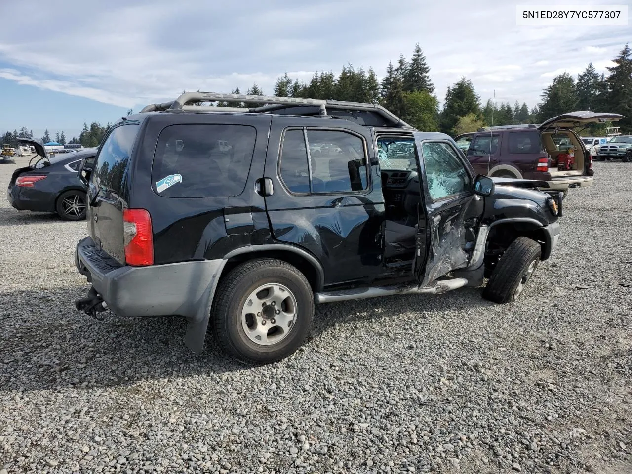 2000 Nissan Xterra Xe VIN: 5N1ED28Y7YC577307 Lot: 75048794