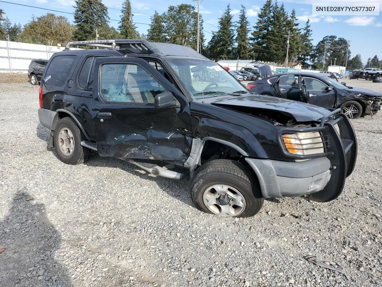 2000 Nissan Xterra Xe VIN: 5N1ED28Y7YC577307 Lot: 75048794