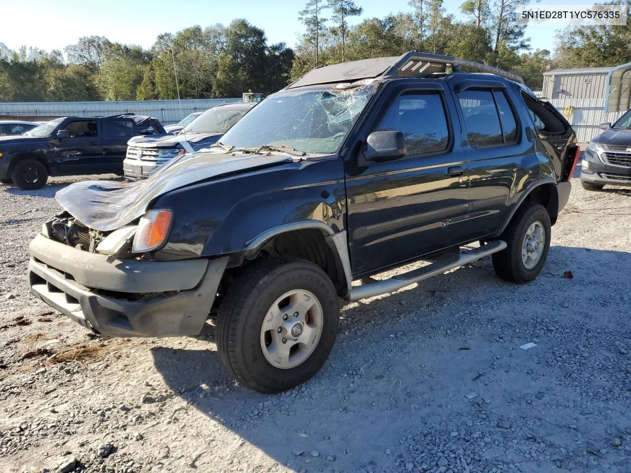 2000 Nissan Xterra Xe VIN: 5N1ED28T1YC576335 Lot: 75120994