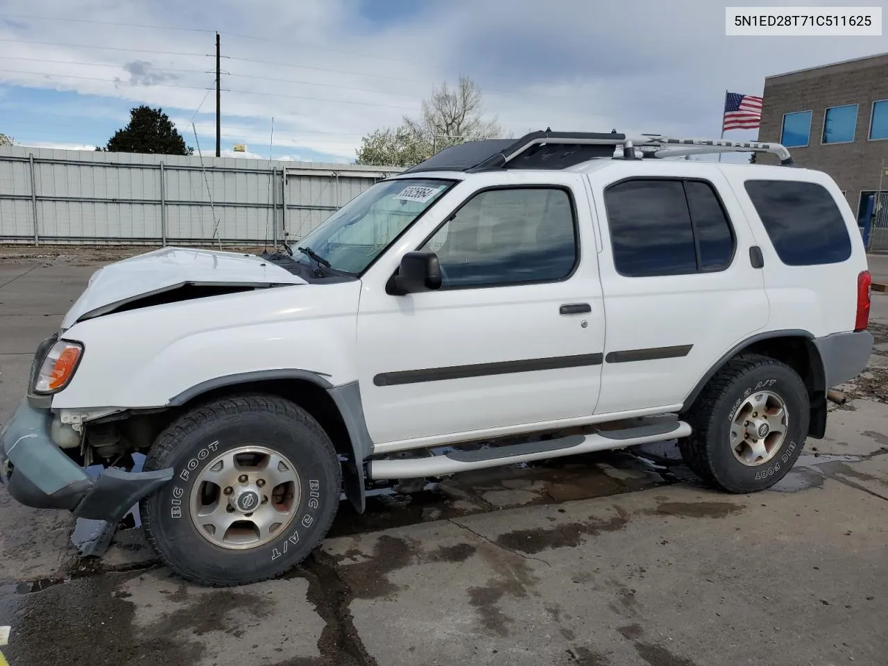 2001 Nissan Xterra Xe VIN: 5N1ED28T71C511625 Lot: 50825864