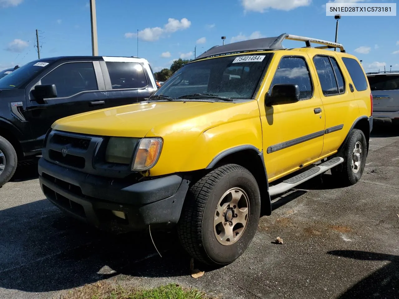 2001 Nissan Xterra Xe VIN: 5N1ED28TX1C573181 Lot: 75401484