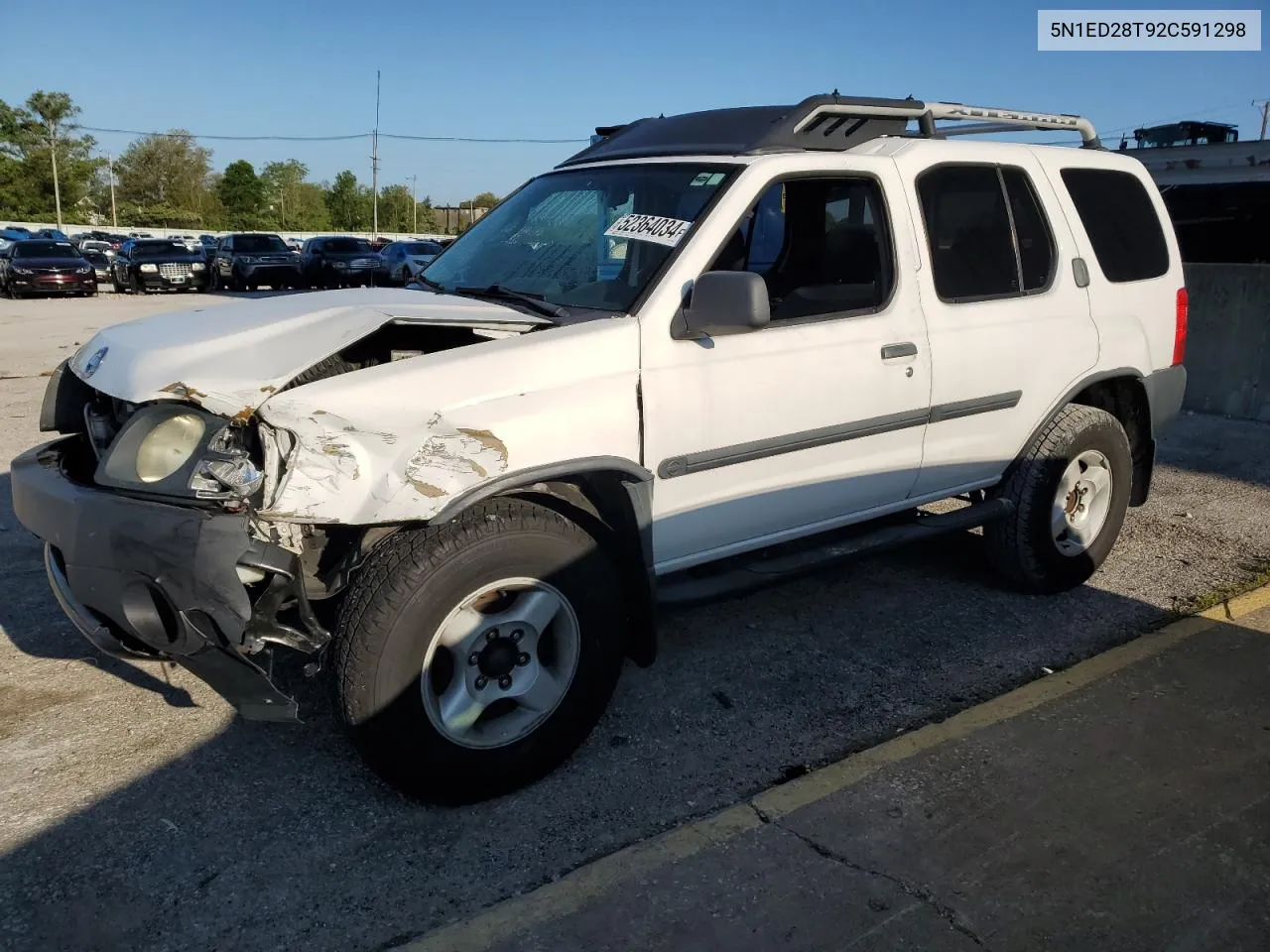 2002 Nissan Xterra Xe VIN: 5N1ED28T92C591298 Lot: 52364034