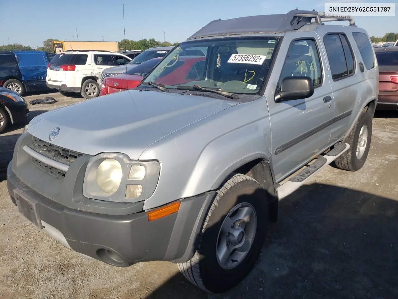 2002 Nissan Xterra Xe VIN: 5N1ED28Y62C551787 Lot: 57356292