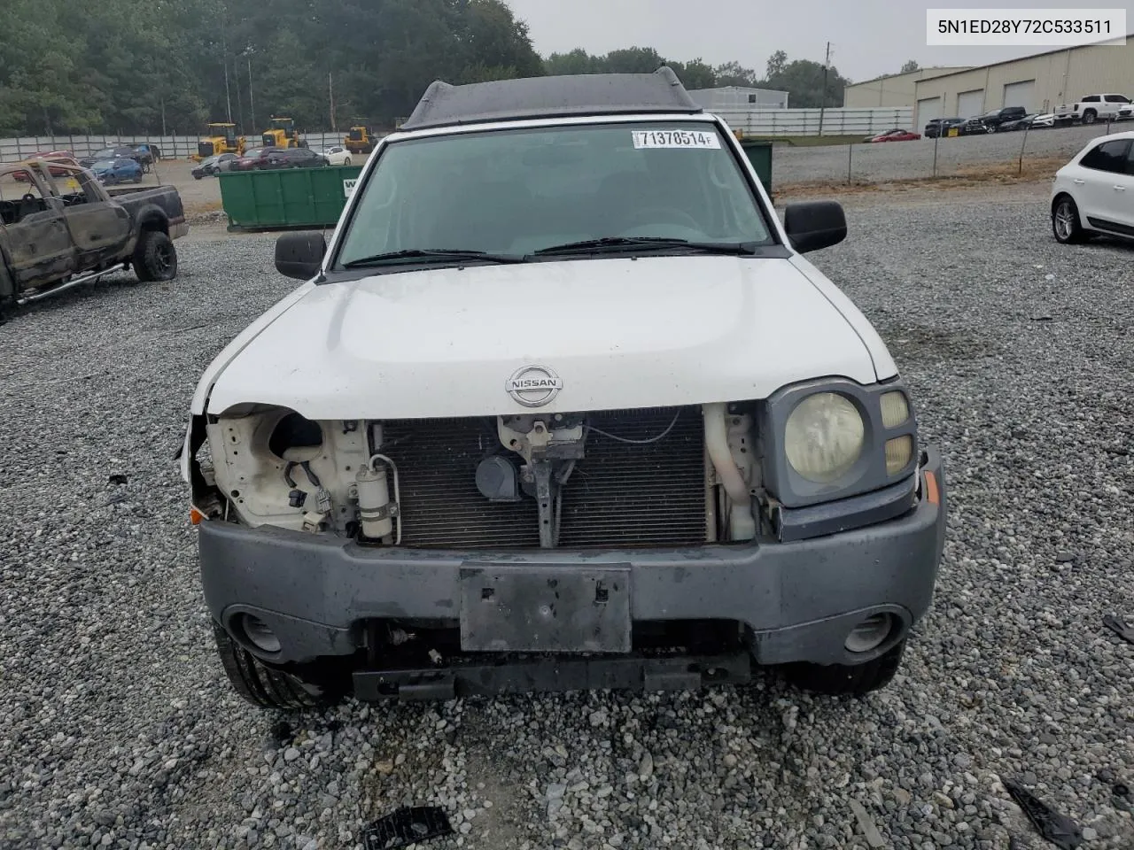 2002 Nissan Xterra Xe VIN: 5N1ED28Y72C533511 Lot: 71378514