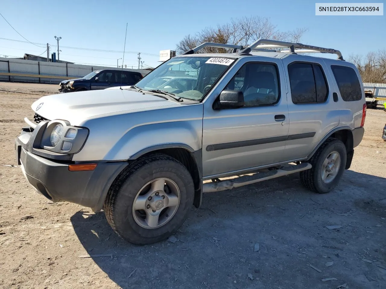 2003 Nissan Xterra Xe VIN: 5N1ED28TX3C663594 Lot: 55998834