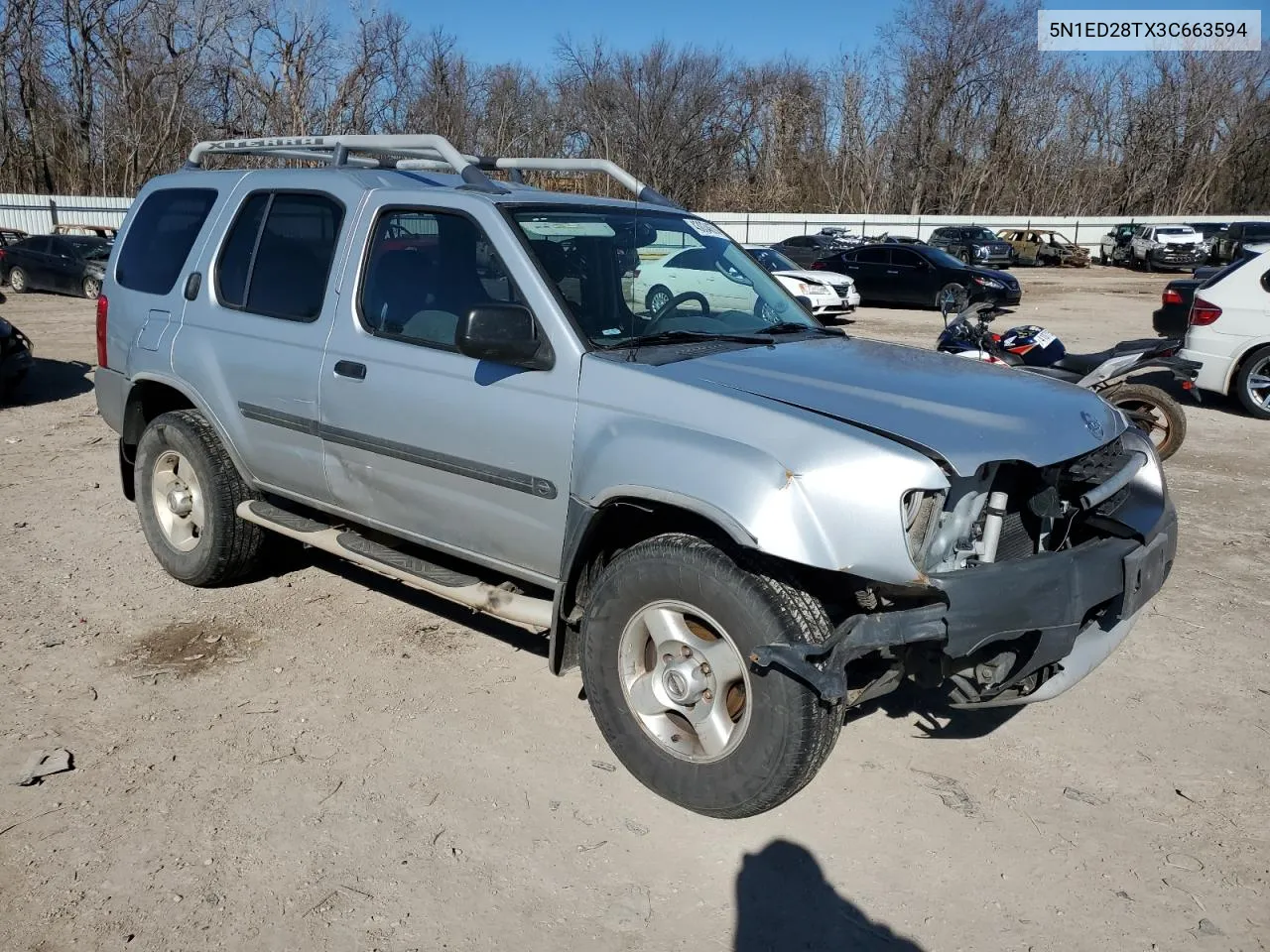 2003 Nissan Xterra Xe VIN: 5N1ED28TX3C663594 Lot: 55998834