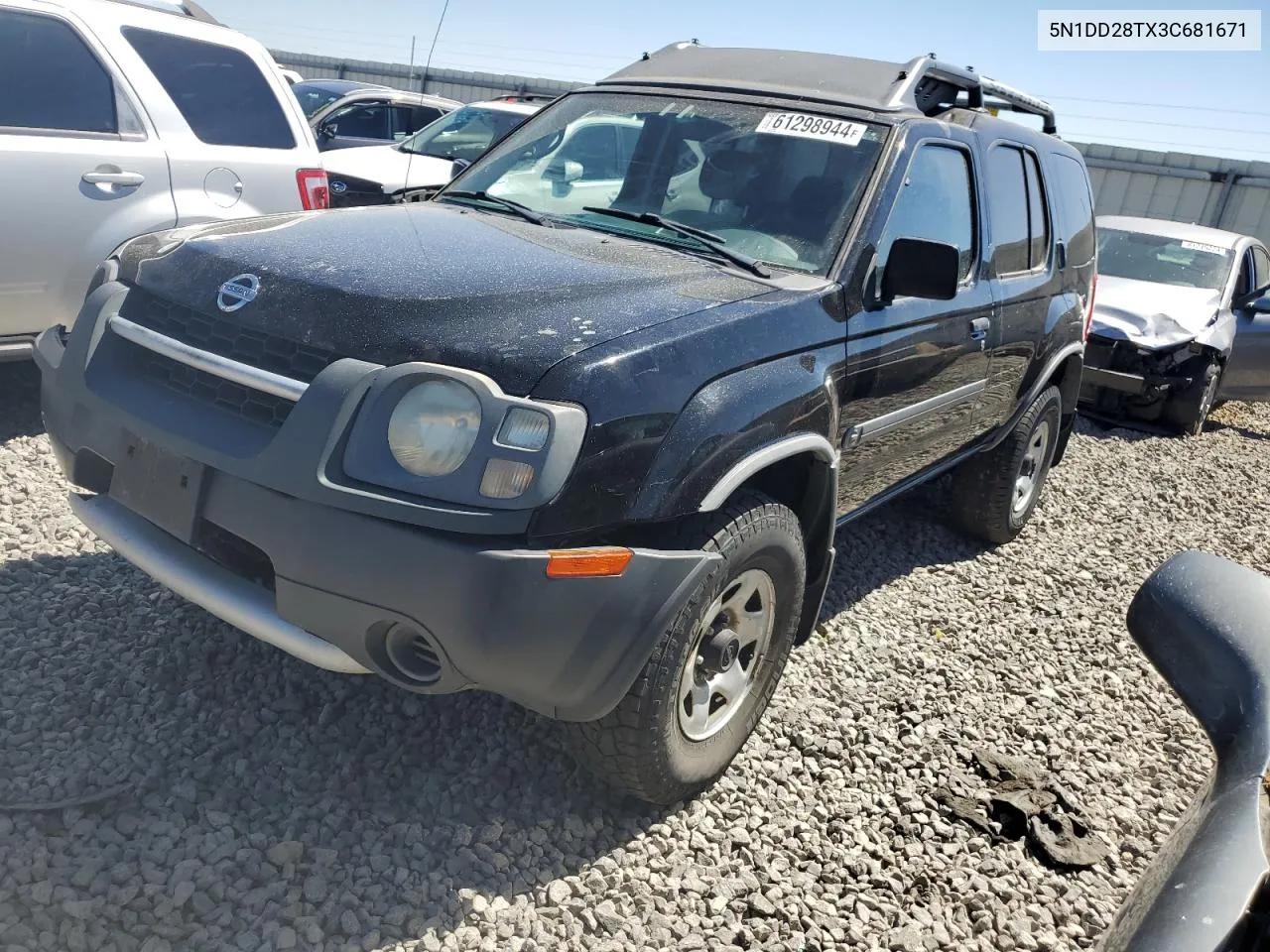 2003 Nissan Xterra Xe VIN: 5N1DD28TX3C681671 Lot: 61298944