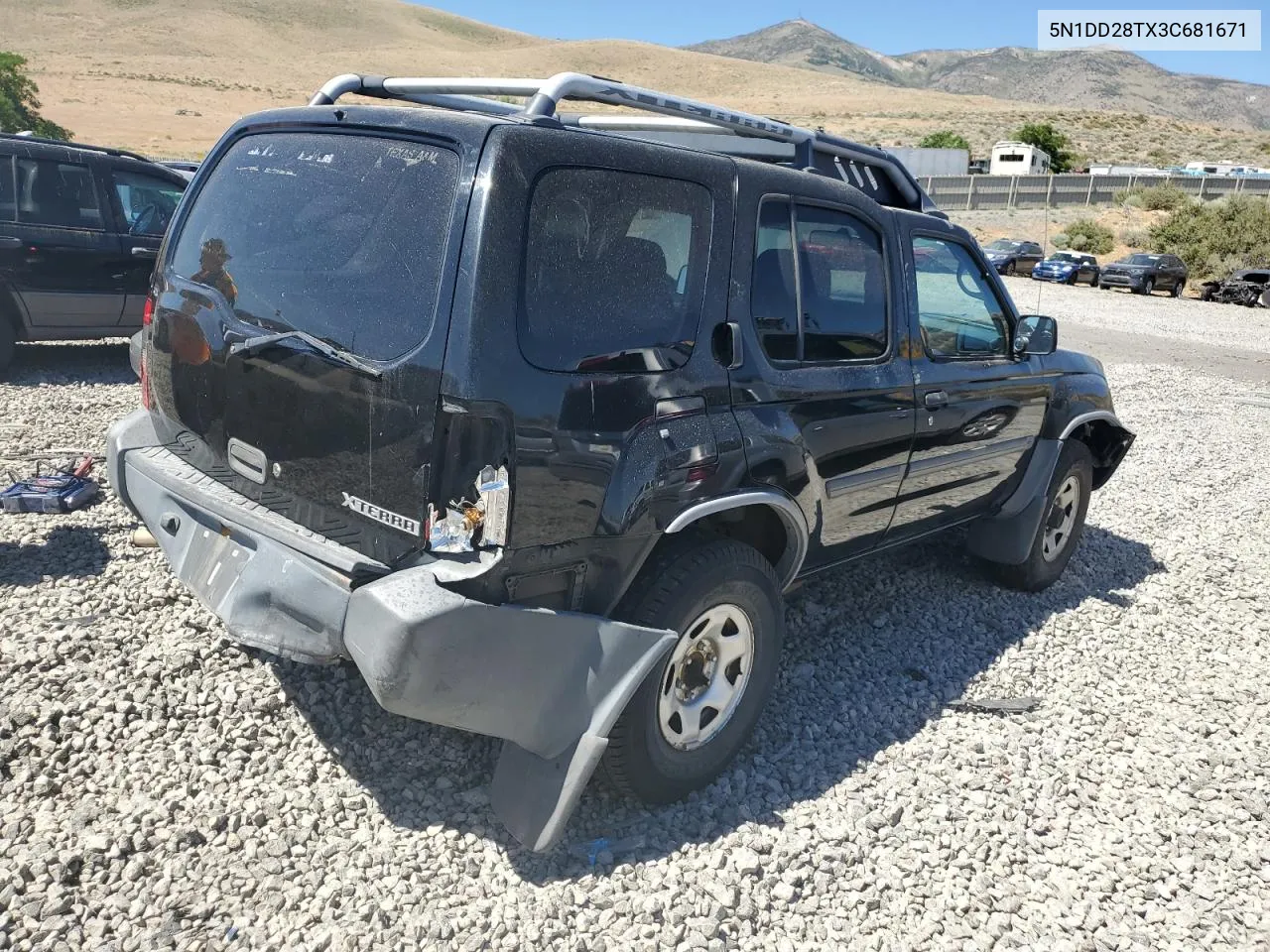 2003 Nissan Xterra Xe VIN: 5N1DD28TX3C681671 Lot: 61298944