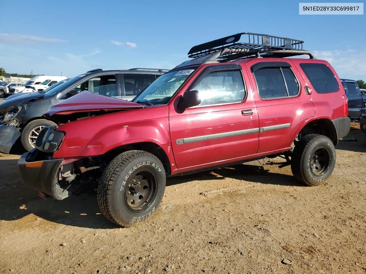 2003 Nissan Xterra Xe VIN: 5N1ED28Y33C699817 Lot: 69823254